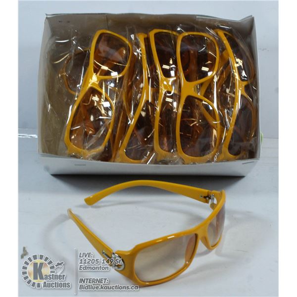 BOX OF SUNGLASSES.