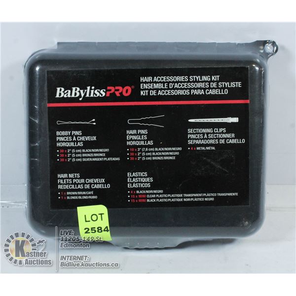 NEW BABYLISS PRO HAIR ACCESSORY STYLING KIT.