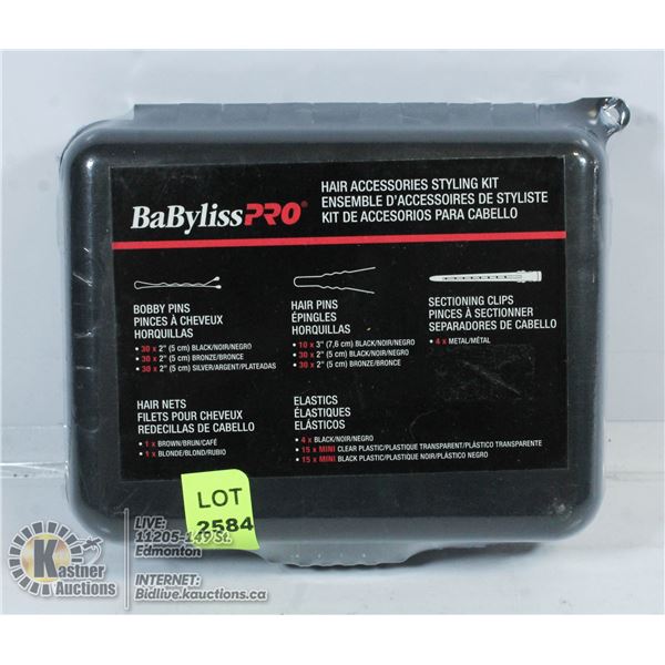 NEW BABYLISS PRO HAIR ACCESSORY STYLING KIT.