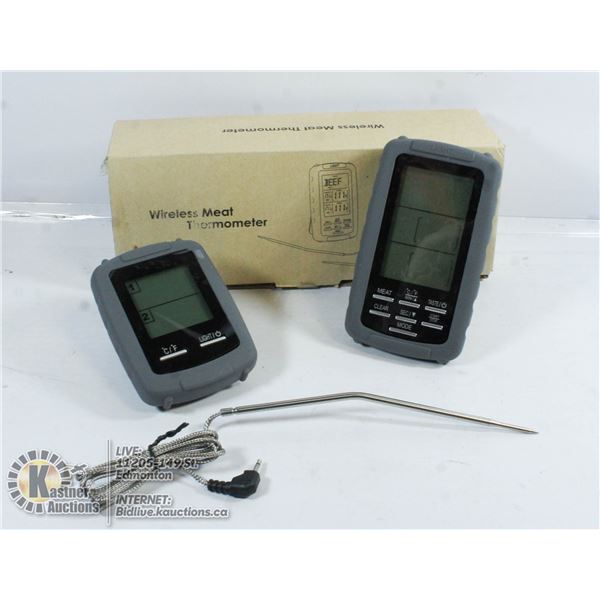 WIRELESS MEAT THERMOMETER.