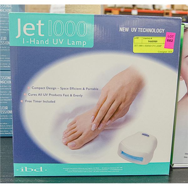 JET 1000 1-HAND UV LAMP