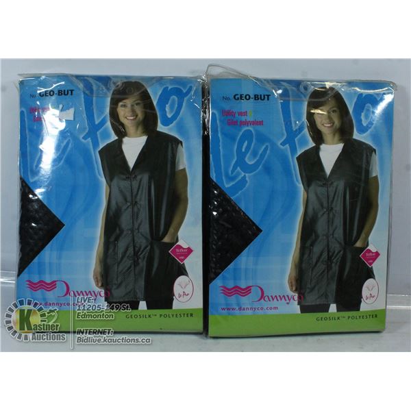 LOT OF 2 DANNYCO UTILITY VESTS.