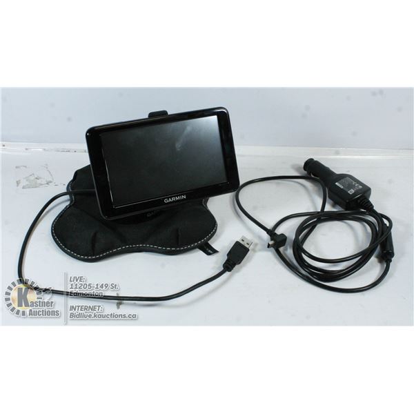 WEIGHTED BASE GARMIN GPS NAVIGATION SYSTEM.