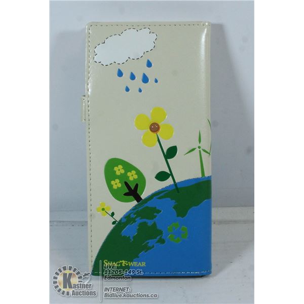 SHAGWEAR EARTH WALLET. CREAM.