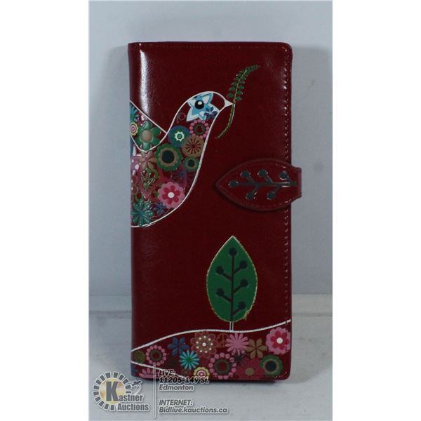 SHAGWEAR WALLET RED BIRD