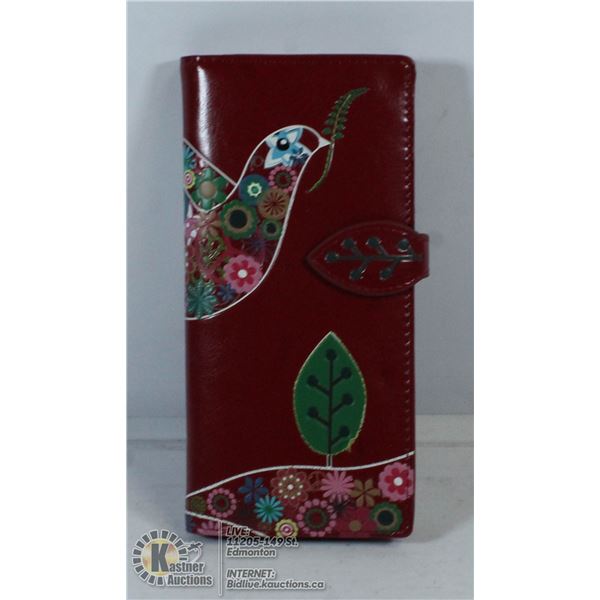 SHAGWEAR WALLET RED BIRD