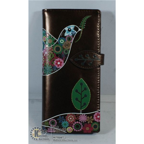 SHAGWEAR WALLET BROWN BIRD