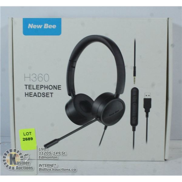 NEW BEE H360 TELEPHONE HEADSET.