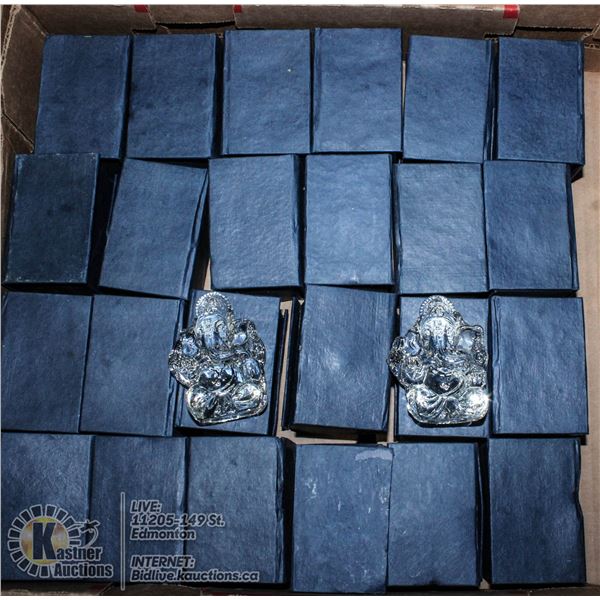 FLAT OF CRYSTAL STATUES.