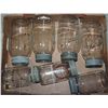 Image 1 : FLAT OF ASSORTED SIZED MASON JARS.