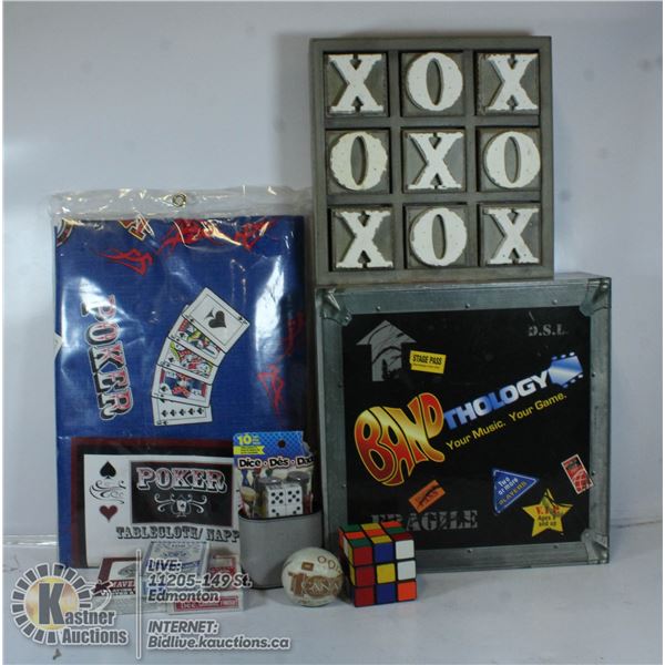 LARGE FLAT OF GAMES AND ACCESSORIES INCL. NEW