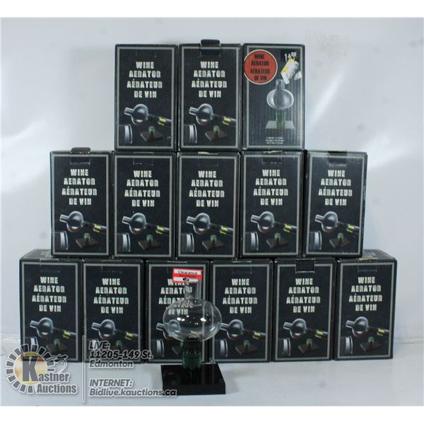 LARGE FLAT OF NEW WINE AERATORS