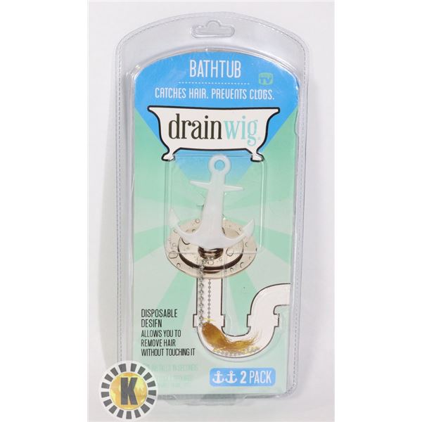 NEW DRAIN WIG DRAIN PROTECTION SYSTEM 2 PACK