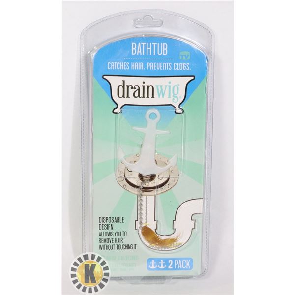 NEW DRAIN WIG DRAIN PROTECTION SYSTEM 2 PACK