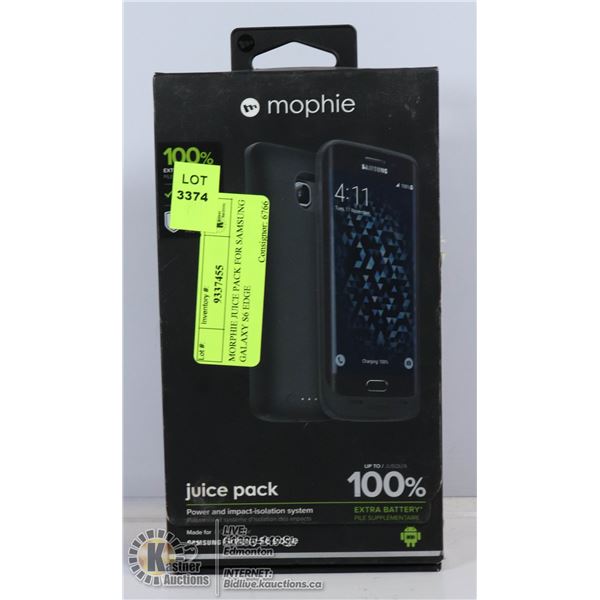 MORPHIE JUICE PACK FOR SAMSUNG GALAXY S6 EDGE