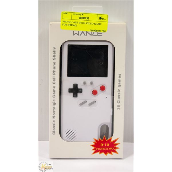 PHONE CASE WITH VIDEO GAME FOR IPHONE