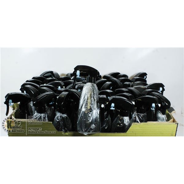 LARGE FLAT OF NEW SPRAY BOTTLES.