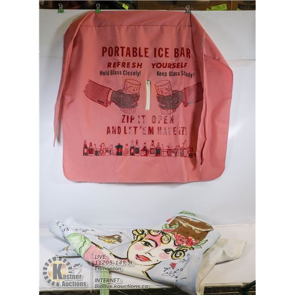 NEW JULIA JUKIN APRON CHOCOLATE THEME 100%