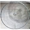 Image 2 : 24)  CLEAR GLASS DOMED CAKE KEEPER