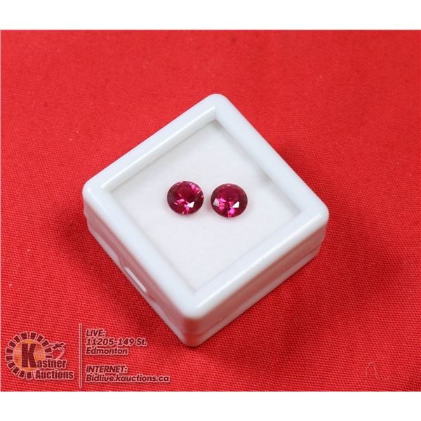 #244-RED RUBY GEMSTONES 6mm 1.90ct