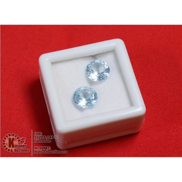#216-SKY BLUE TOPAZ GEMSTONES 8mm/ 4.65ct