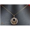 Image 1 : #147-DIAMOND ACCENT PENDANT & NECKLACE 18"