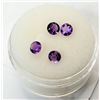 Image 1 : 9)  LOT OF 4 NATURAL ROUND CUT AMETHYST
