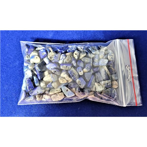 9)  LOT OF 51 GRAMS OF NATURAL LAPIS