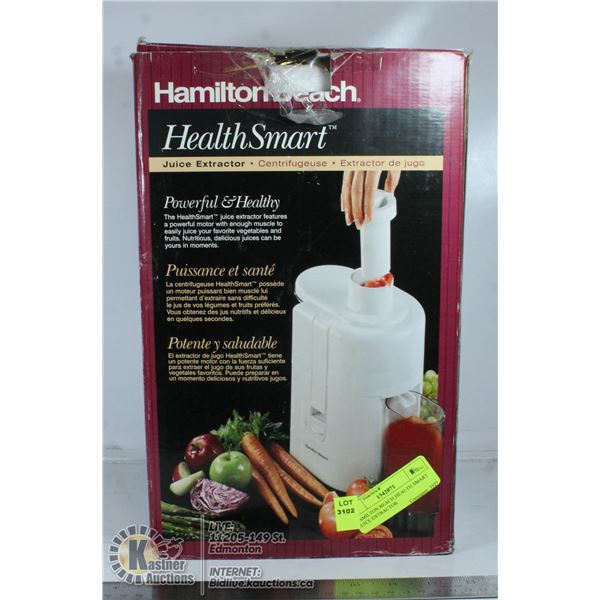 HAMILTON BEACH HEALTH SMART JUICE EXTRACTOR
