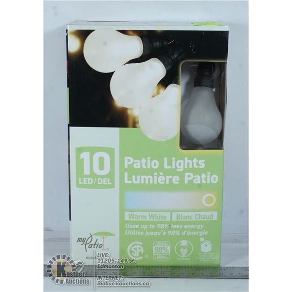 MY PATIO 10 LED LIGHT STRING