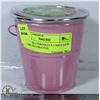 Image 1 : NEW 150G CITRONELLA CANDLES IN A PINK DECORATIVE