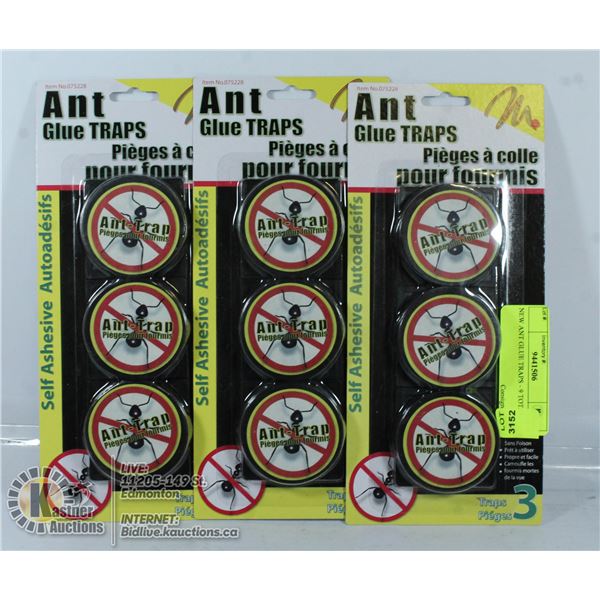 NEW ANT GLUE TRAPS - 9 TOTAL