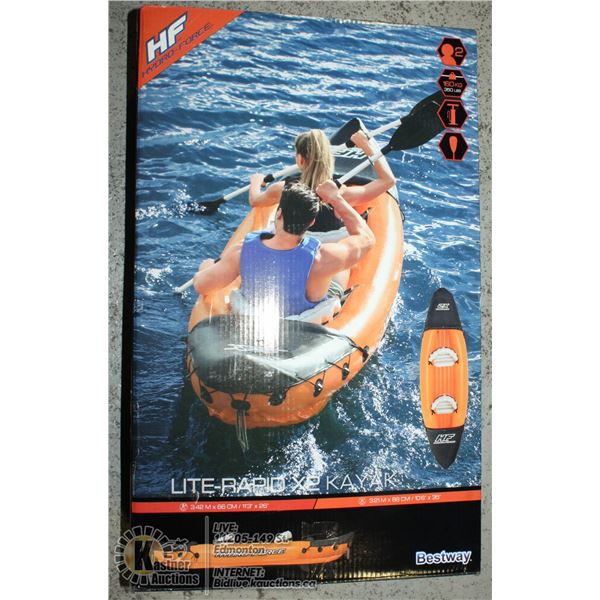NEW IN BOX LIGHT RAPID X2 KAYAK.