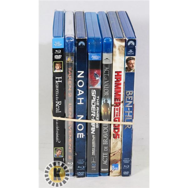 BUNDLE OF BLUE RAY MOVIES