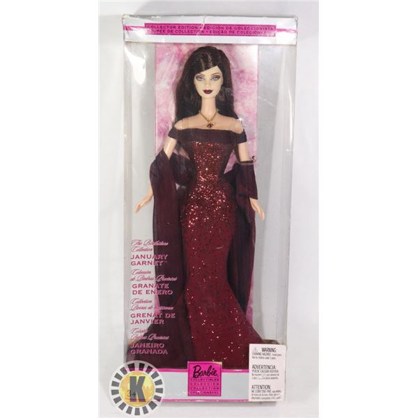 JANUARY GARNET BIRTHSTONE BARBIE