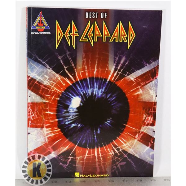 BEST OF DEF LEPPARD RECORDED VERSIONS GUITAR BOOK
