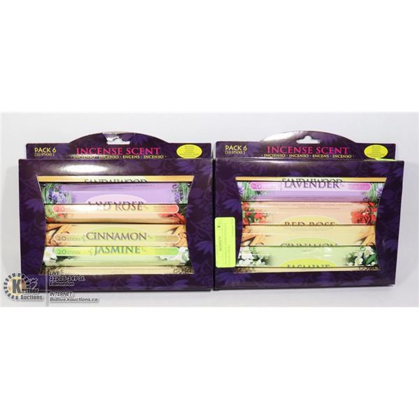 LARGE BUNDLE OF ASSORTED SCENTS INCENSE STICKS