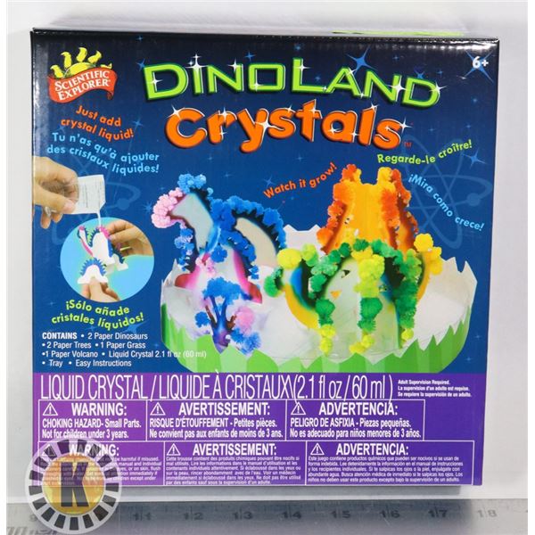 NEW DINO LAND CRYSTALS KIDS SCIENCE TOY