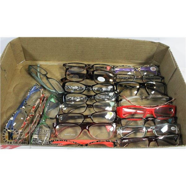 LOT OF ASSORTED GLASSES.