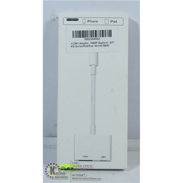 HDMI ADAPTOR 1080P HD FOR LIGHTENING IPHONE/IPAD