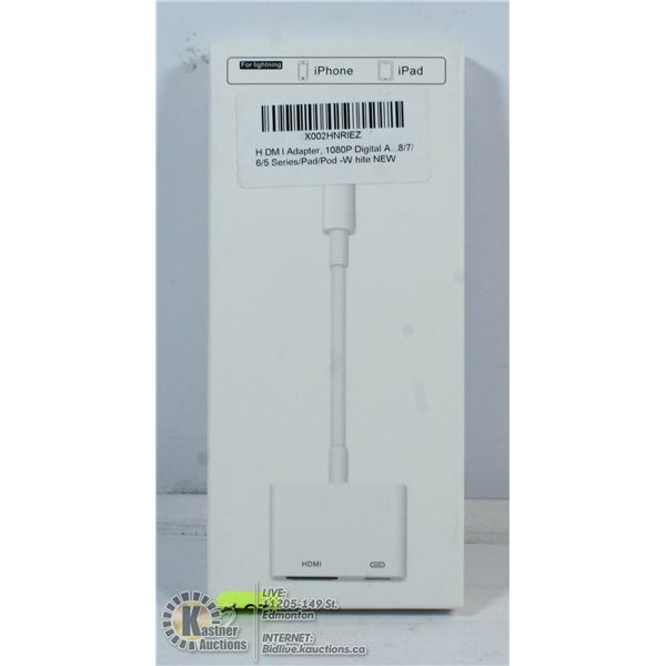 HDMI ADAPTOR 1080P HD FOR LIGHTENING IPHONE/IPAD