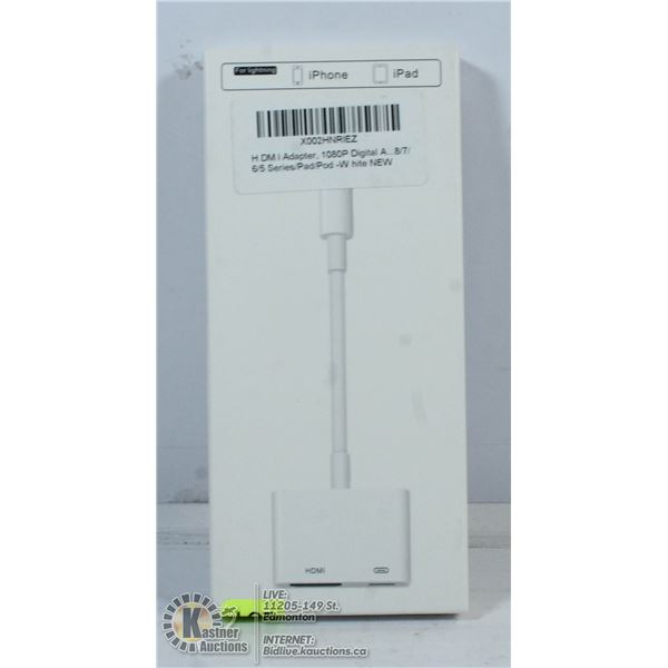 HDMI ADAPTOR 1080P HD FOR LIGHTENING IPHONE/IPAD