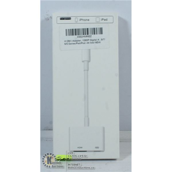 HDMI ADAPTOR 1080P HD FOR LIGHTENING IPHONE/IPAD