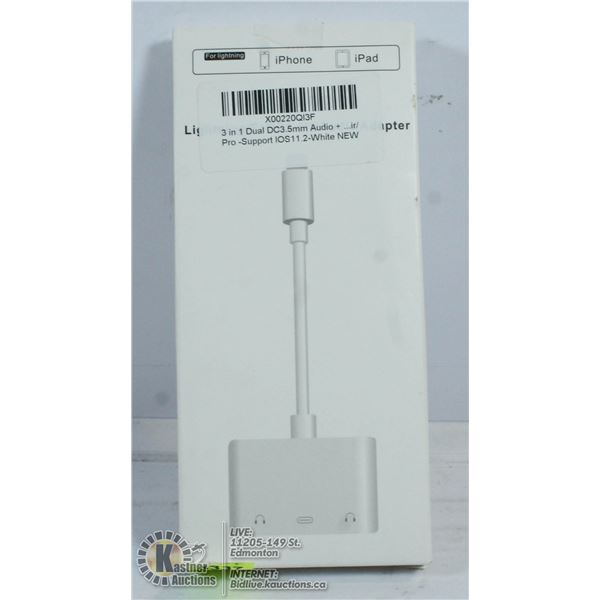 3-IN-1 DUAL HEADPHONE ADAPTOR 3.5MM.