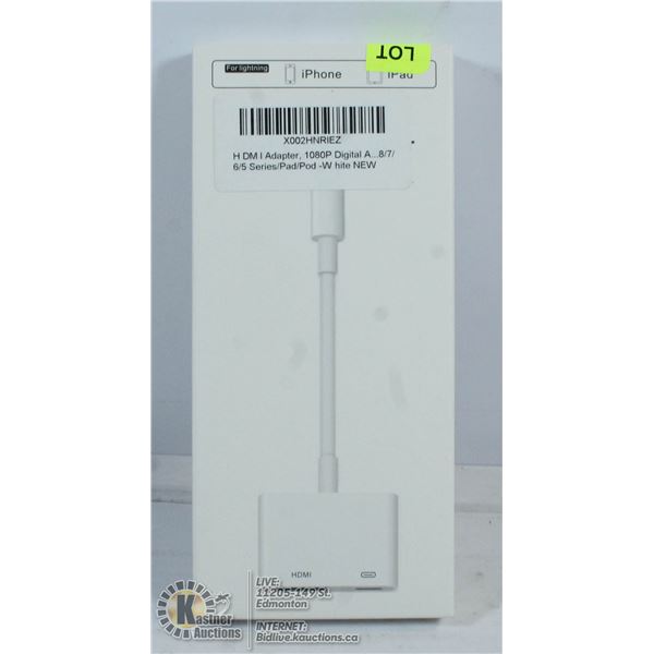HDMI ADAPTOR 1080P HD FOR LIGHTENING IPHONE/IPAD