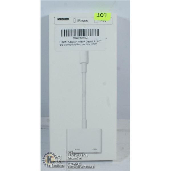 HDMI ADAPTOR 1080P HD FOR LIGHTENING IPHONE/IPAD