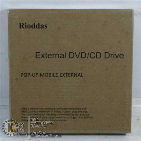 POP UP MOBILE EXTERNAL DVD/CD DRIVE.