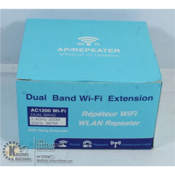 DUAL BAND WIFI EXTENSION.