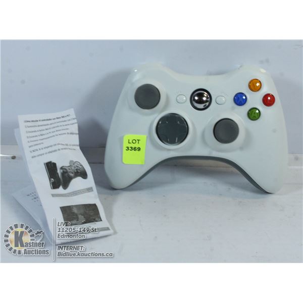 XBOX 360 WIRELESS CONTROLLER.