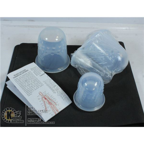 CUPPING KIT, FOR MASSAGE/TENSION RELIEF.